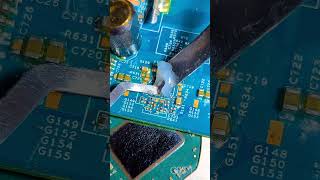 QFN SMD IC DISOLDERING shorts laptop repair [upl. by Sura]