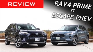 Comparison 2024 Toyota Rav4 Prime vs 2024 Ford Escape PHEV [upl. by Franklyn]