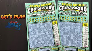 25 CROSSWORD SCRATCH OFFS⚠️ 500K PRIZE scratchcards lottery scratchoffs arizonalottery [upl. by Hourihan71]