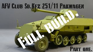 AFV Club Sdkfz 251 build part 1 construction [upl. by Ambrosi]