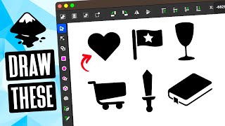 Inkscape Beginner Tutorial Drawing Simple Shapes [upl. by Granny537]