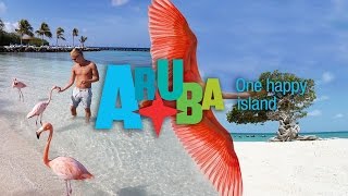 Aruba 2016 Our Trip To One Happy Island Flamingo island PL [upl. by Albie]