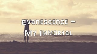 Evanescence  My Immortal Acoustic CoverLyricsKaraoke [upl. by Porcia35]