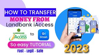 Paano mag transfer ng pera thru iAccess Landbank app to Gcash tutorial using phone 2023  Mey Mik [upl. by Illah]