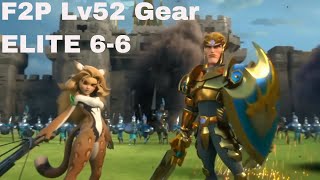 Lords Mobile 66 Elite 3 Stars F2P hero guide lvl 52 gears [upl. by Netsua222]