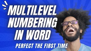 How To Create Multilevel Numbering In Word That Actually Works [upl. by Volny104]