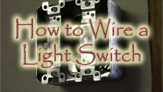 How to Wire a Double Gang Box Light Swtich [upl. by Bland]