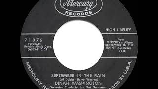 1961 HITS ARCHIVE September In The Rain  Dinah Washington [upl. by Gredel]