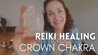 Crown Chakra Reiki Healing Spiritual Connection Enlightenment Awareness Divine Wisdom [upl. by Dorthea]