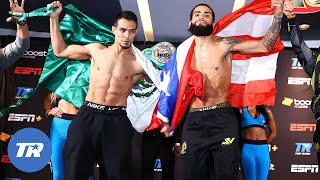 Jose Zepeda vs Josue Vargas  Official WeighIn [upl. by Attenaej]