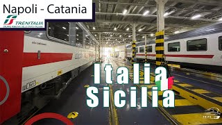 Cu TRENUL in FERIBOT spre SICILIA ITALIA [upl. by Arvie]