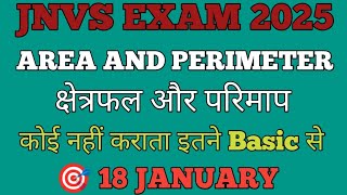 Area  Perimeter and Volume for jawahar navodaya vidhyalaya exam 2025 । Part 3 [upl. by Hermon]