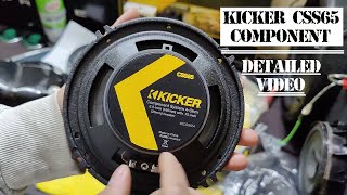 Kicker CSS65 Component Speakers Review Unboxing and Sound Test [upl. by Aiekat895]