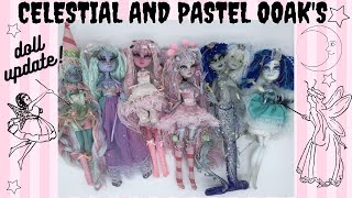 Monster High Custom Doll OOAK Collection  Episode 6 Pastel and Celestial Dolls [upl. by Rohpotsirhc]