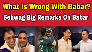 Shoaib Akhtar asks Virender Sehwag “What wrong is Babar Azam doing” [upl. by Jeff]