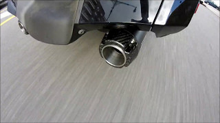 F6B Two Brothers Racing Black Carbon Fiber Tip Install and Ride [upl. by Lainey]