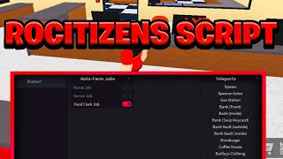 NEW BEST RoCitizens Script Pastebin  ROBLOX Auto Farm amp Teleports Exploit [upl. by Hedaza]