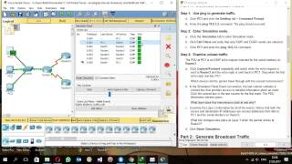 7138 Packet Tracer  Investigate Unicast Broadcast and Multicast Traffic [upl. by Zilef]