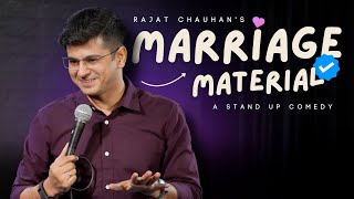 Marriage Material  Stand Up Comedy By Rajat Chauhan 56th Video [upl. by Imugem]