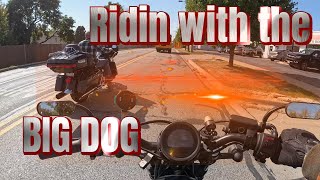 2023 Honda Rebel 500Motovlog 055Riding with the BIG DOG [upl. by Ennybor968]