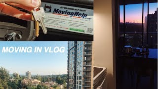 moving into my first apartment  vlog [upl. by Lupe]