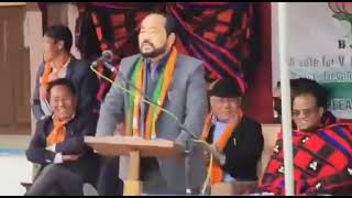 Y Patton strong speech at 59 AC 500 crores for Saramathi cultural University in Nagaland [upl. by Ardnovahs]