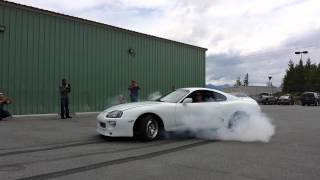 Toyota supra epic burnout [upl. by Layod]