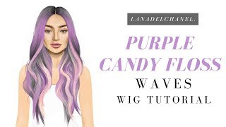 CANDY FLOSS HAIR Tutorial Stardoll  LanaDelChanel [upl. by Daggna968]