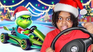 EPIC Grinch Car Race  12 Days of Onyx Kids  Day 10 [upl. by Ojibbob]