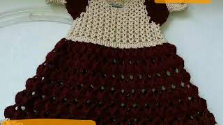 Baby crochet dress tutorial [upl. by Ssew161]