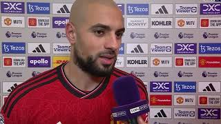 Sofyan Amrabat Post Match Interview │Man United 2  1 Chelsea 2023 [upl. by Helmut847]