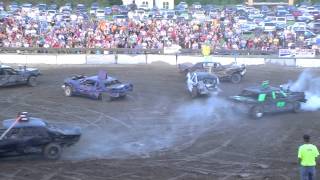 Roseau County Fair Demolition Derby Final [upl. by Lovash284]