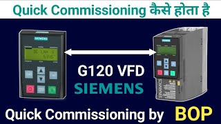 SIEMENS G120 Vfd Quick Commissioning [upl. by Adelbert]