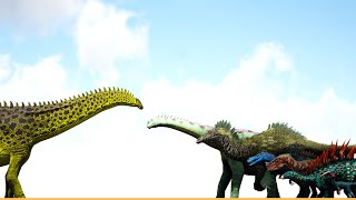 Apatosaurus vs ARK Dinosaurs [upl. by Adnuahsal318]