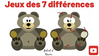 Jeux des 7 différences  1 [upl. by Airahcaz]