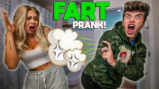 FARTING ON GIRLFRIEND PRANK TOXIC FART SPRAY [upl. by Vincent]