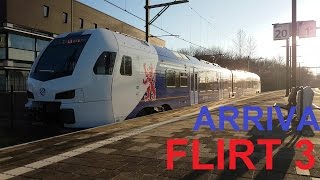 Arriva Flirt 3 nieuwe trein op station Roermond en Sittard [upl. by Yahska]