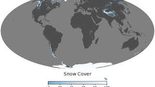 Couverture neigeuse dans le monde 20002019 [upl. by Blackmore]