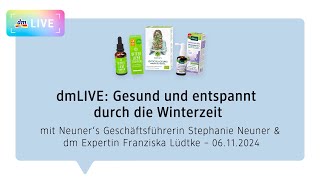 dmLIVE Gesund und entspannt durch die Winterzeit [upl. by Newel]