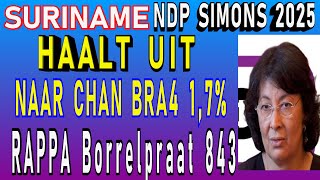 SURINAME NDP Simons Haalt uit naar Coalitie ft Rappa Borrelpraat 843 SU NA ME 2024 [upl. by Horatio814]