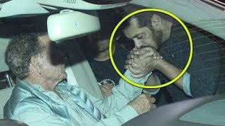 This Video Of Salman Khan Kissing His Father Will Melt Your Heart [upl. by Yancy]