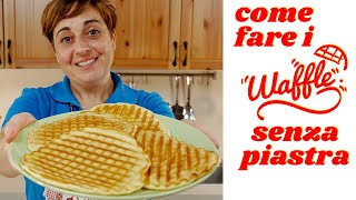 COME FARE I WAFFLE SENZA PIASTRA Ricetta Facile  Fatto in Casa da Benedetta SHORTS [upl. by Ailehs]