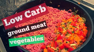 Low Carb Hackfleisch Gemüse Vollkornteigwaren Rezept  Meal Prep recipe Minced meat with vegetables [upl. by Pasol]