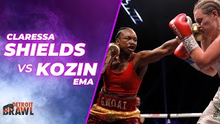 CLARESSA SHIELDS VS EMA KOZIN FULL FIGHT [upl. by Orvah]