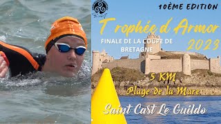 Eden eau libre 3 ème place toutes catégorie sur le 5 km finale de la coupe de Bretagne 2023 [upl. by Gilbertson]