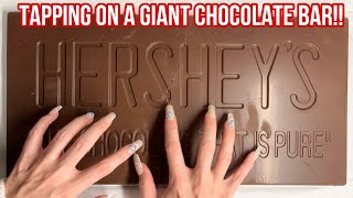 ASMR  GIANT CHOCOLATE BAR  Tapping amp Scratching  No Talking  ASMRVilla [upl. by Felske465]