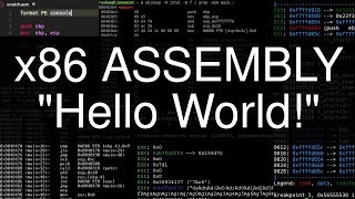 x86 Assembly Hello World [upl. by Idola]