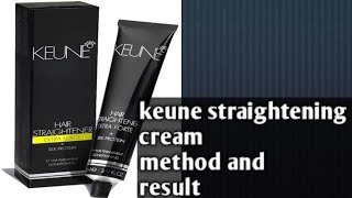 keune hair straightening method application and result on metallic dye [upl. by Gard]