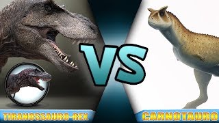 TIRANOSSAURO REX VS CARNOTAURO Batalha Suprema  14 ™ [upl. by Bogosian]