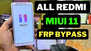 All Redmi MIUI 11 Frp Bypass  MIUI 11 frp bypass  MIUI 11🔥 [upl. by Guise]